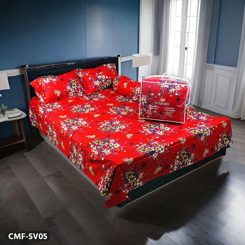 5Pcs Comforter Combo Set (Dark light)