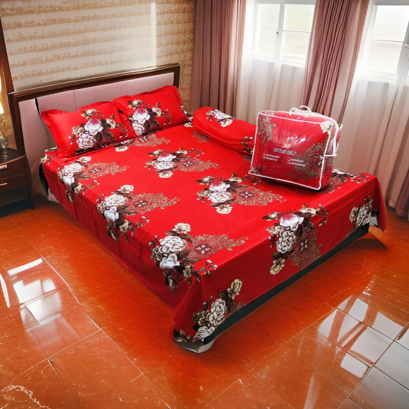 5Pcs Comforter Combo Set (Blue Green)