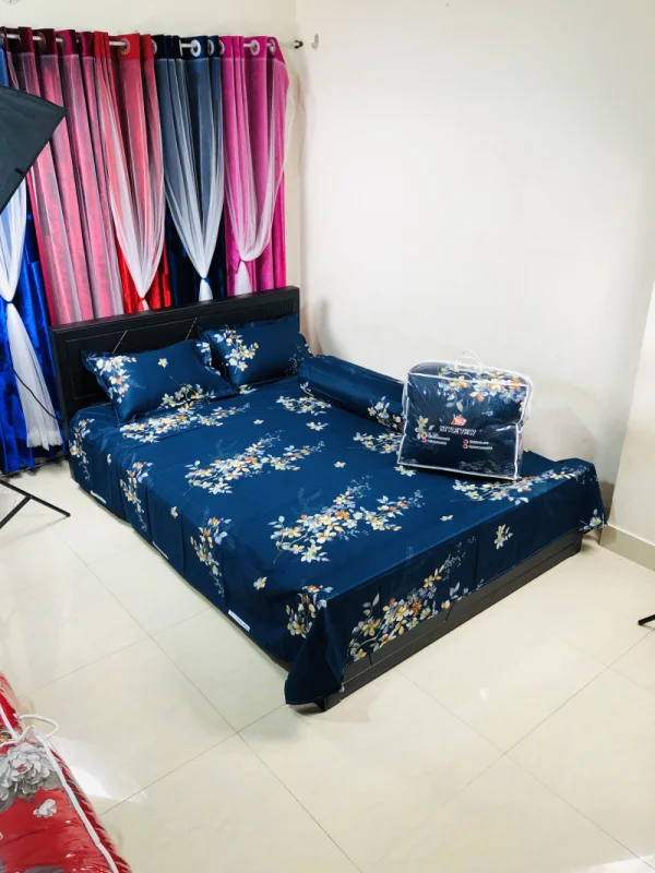 5Pcs Comforter Combo Set (blue design)