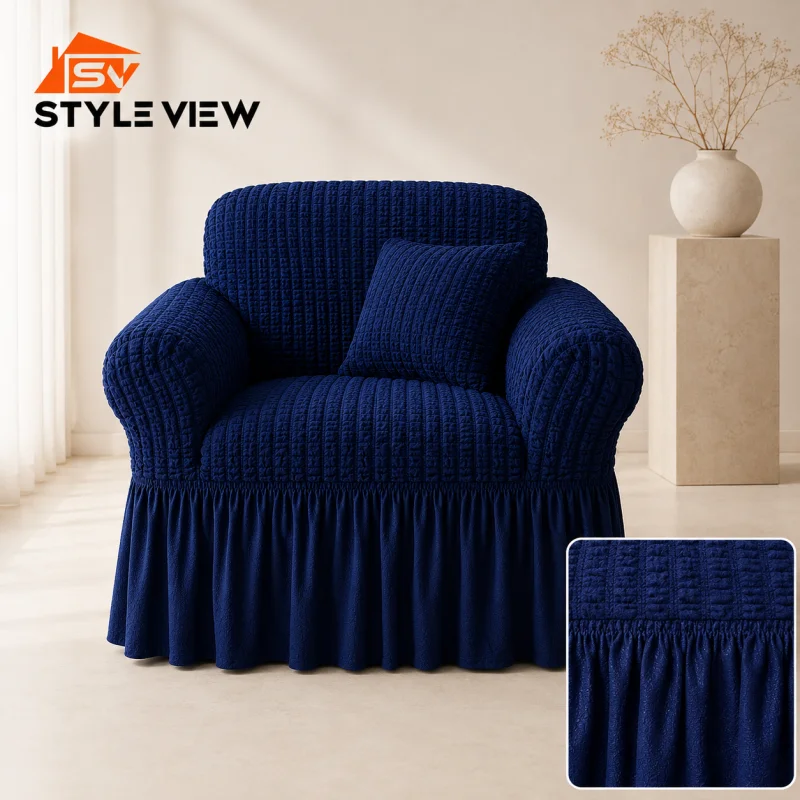 Turkey Stretchable Sofa Cover - Royel Blue