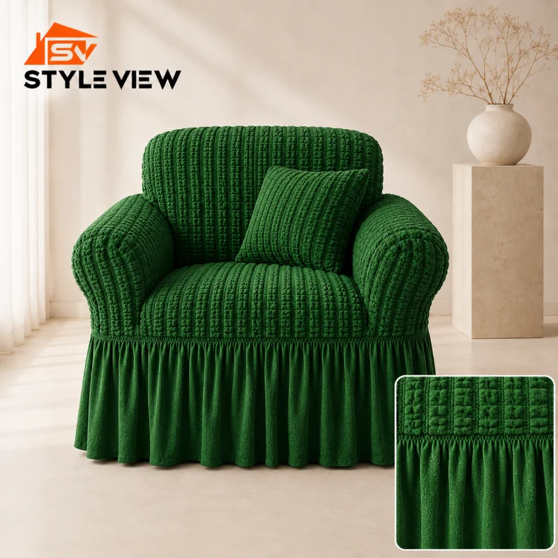 Turkey Stretchable Sofa Cover - Green